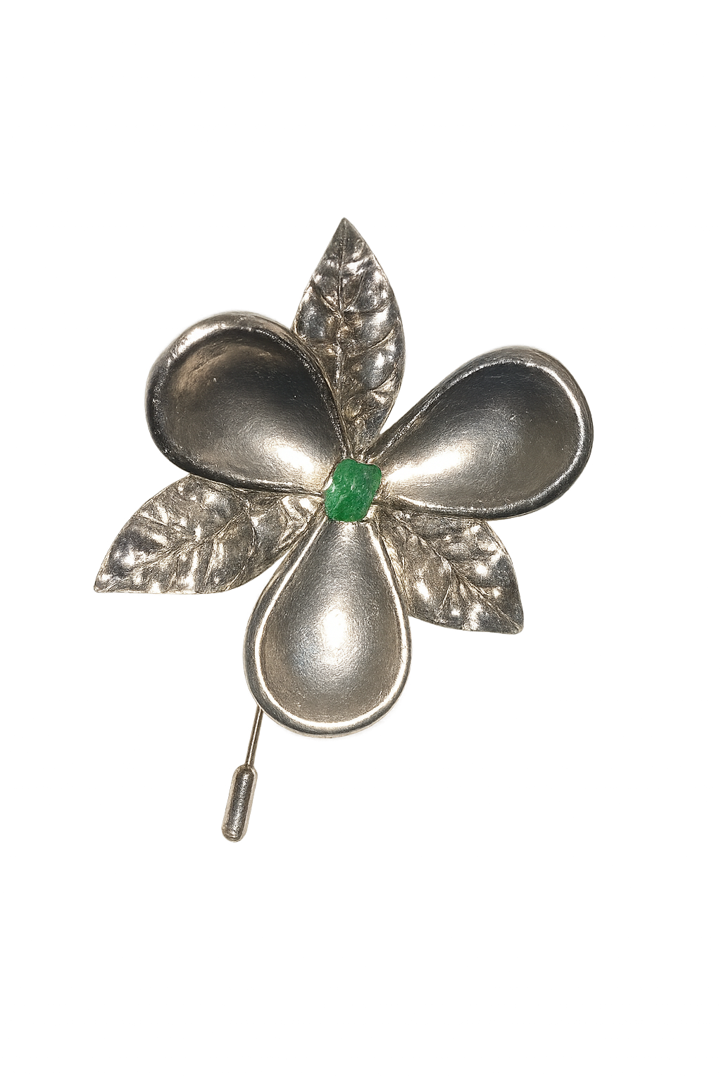 Silver Orchid Pin