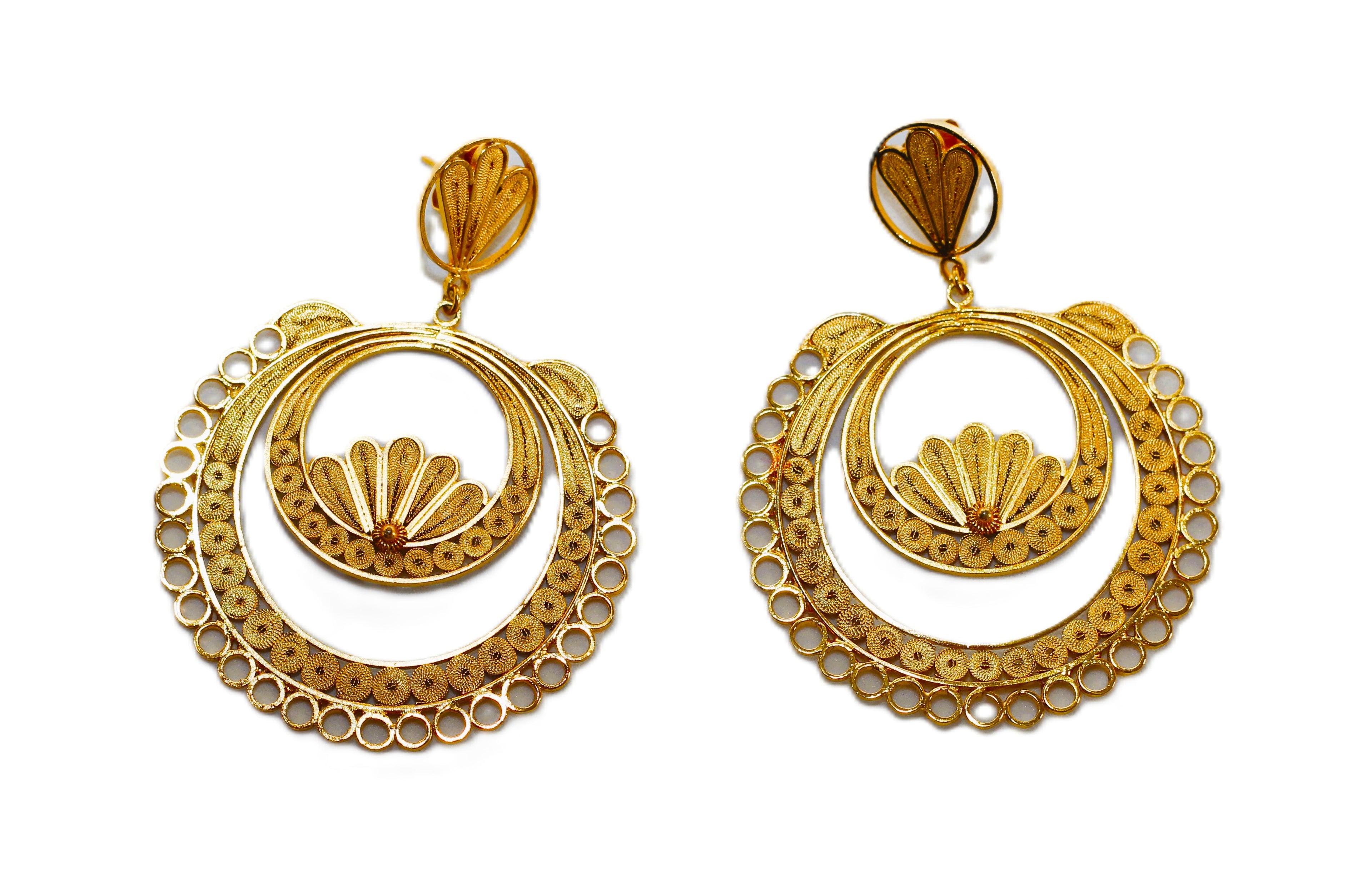 ROUND FILIGREE EARRINGS
